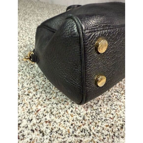 Michael Kors Aria Small Black Studded Satchel Crossbody Handbag - Picture 9 of 11